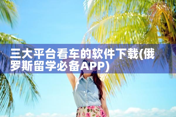 三大平台看车的软件下载